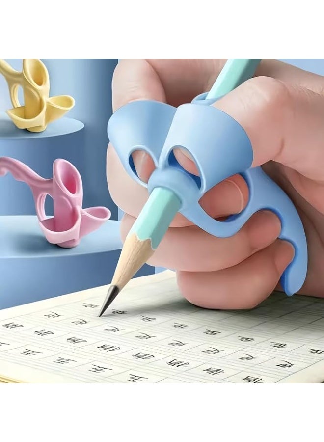 Silicone Pencil Grip for Children, 5-Finger Positioning Design, 7.8 x 4 cm, Multi-Colour - Image 2